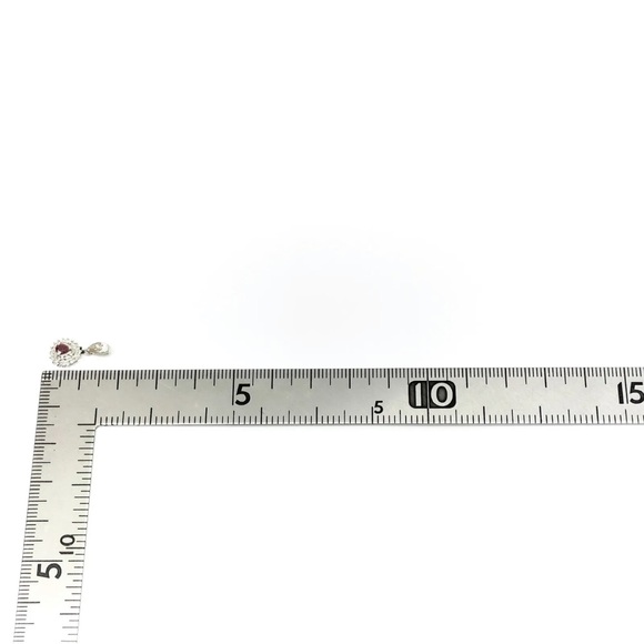 Jewelry Pendant Head   Ruby 0.18ct Platinum - Picture 6 of 11